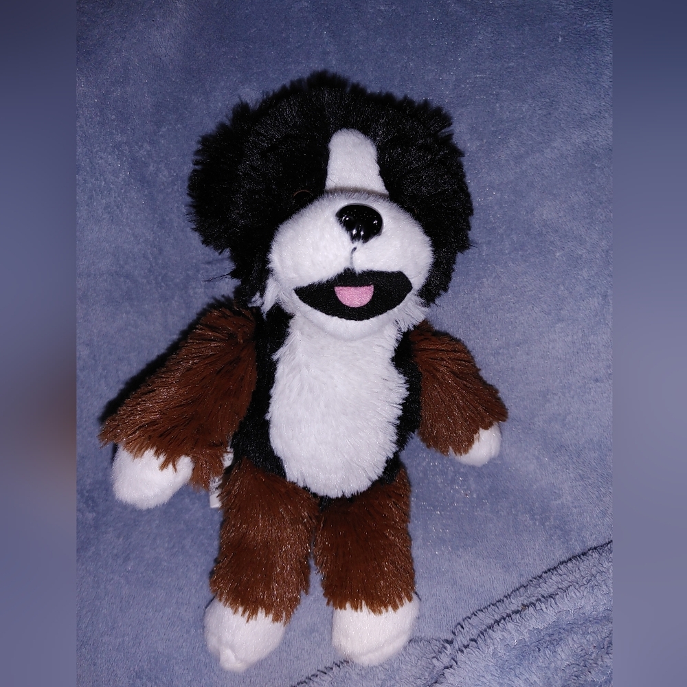 ✨4/$10✨Kinder Plush Dog Toy - Black, White, and Brown